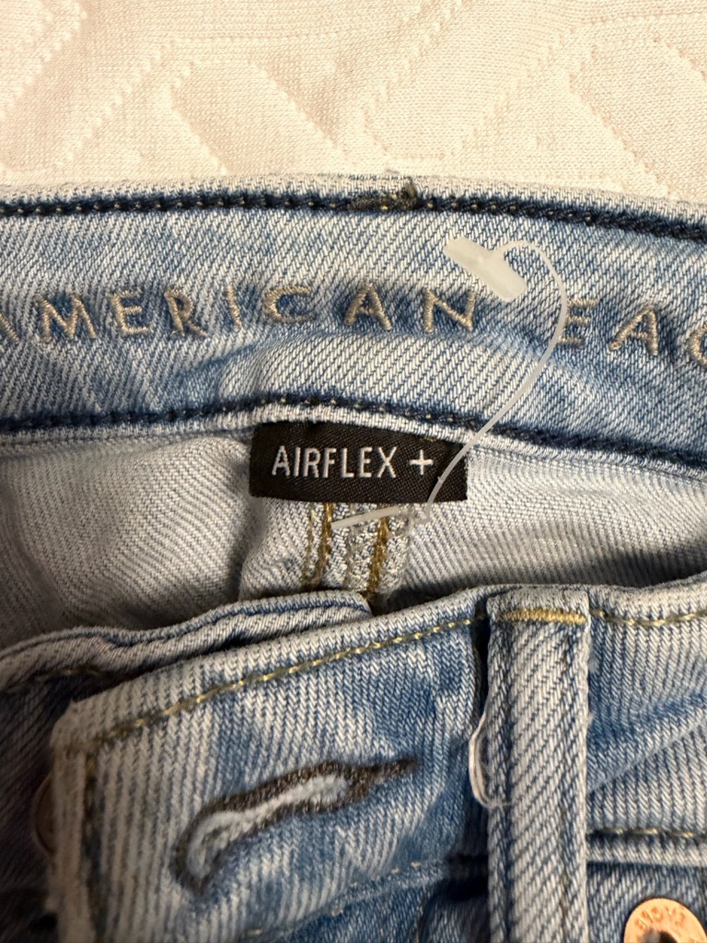 American Eagle Outfitters Light Blue Distressed Boyfriend Jeans - Picture 2 of 5